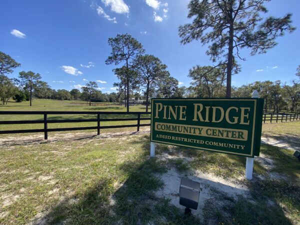 Pine Ridge Community Sign