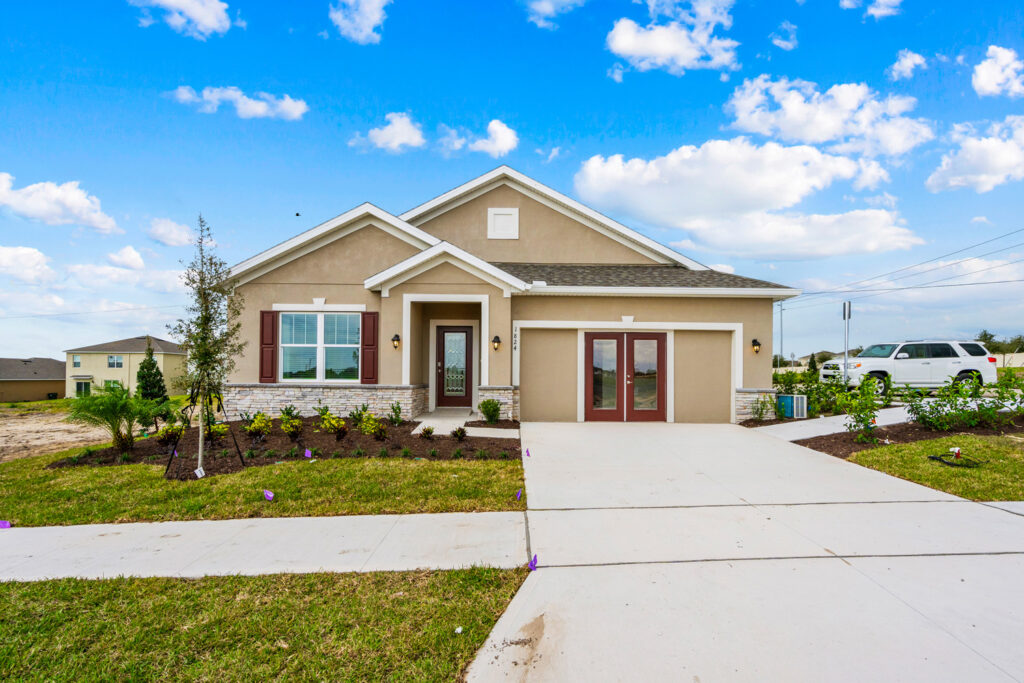 Eden Hills Model Home exterior by Holiday Builders
