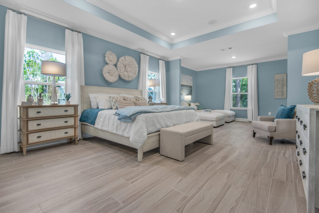 Owners Suite of a New Construction Home by Holiday Builders