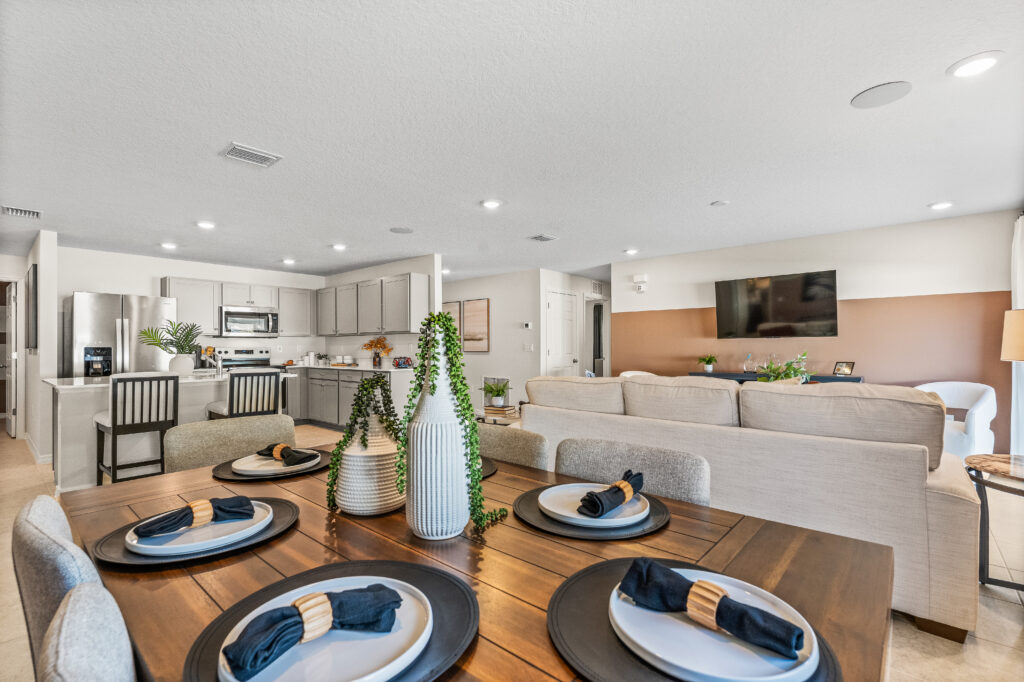 The Dining Area in the Open Layout of the Majestic Floorplan from the Value Collection