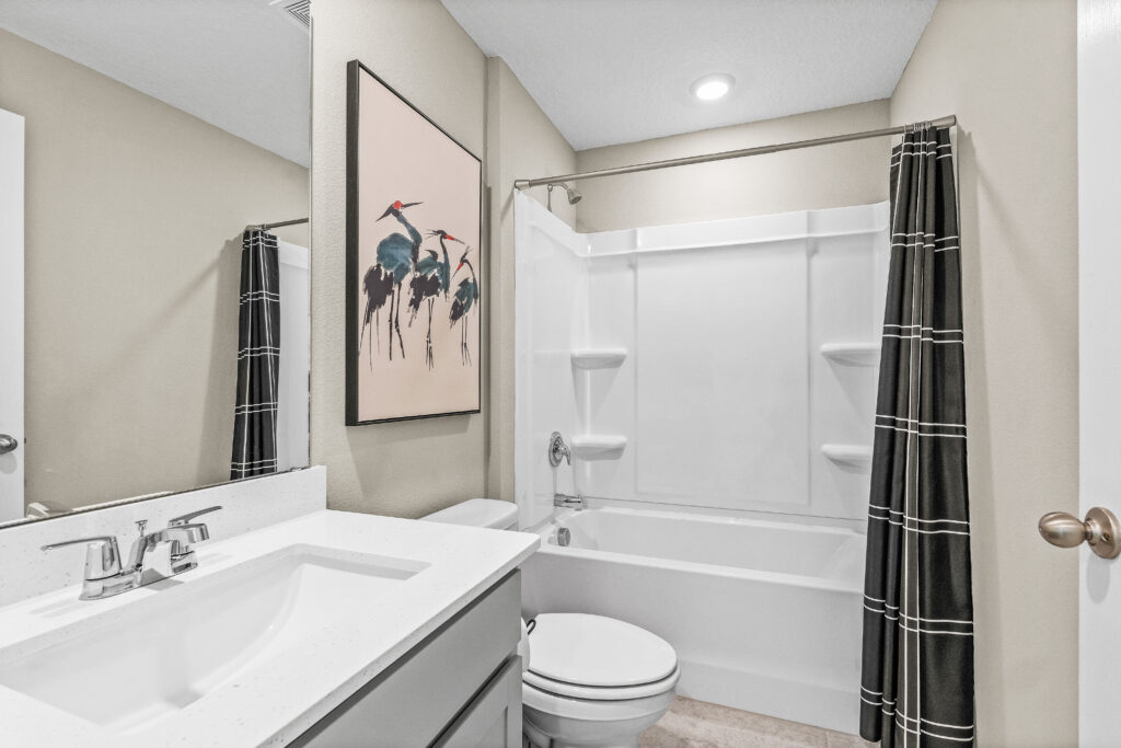 The Guest Bath in the Majestic Floorplan from the Value Collection