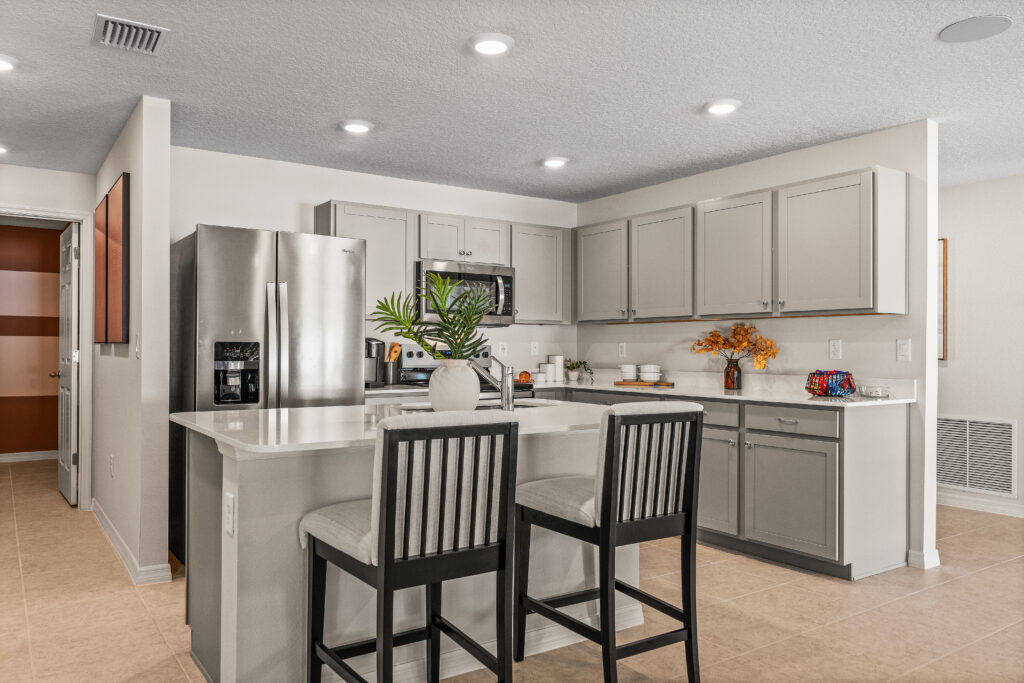 The Upgraded Kitchen in the Majestic Floorplan from the Value Collection