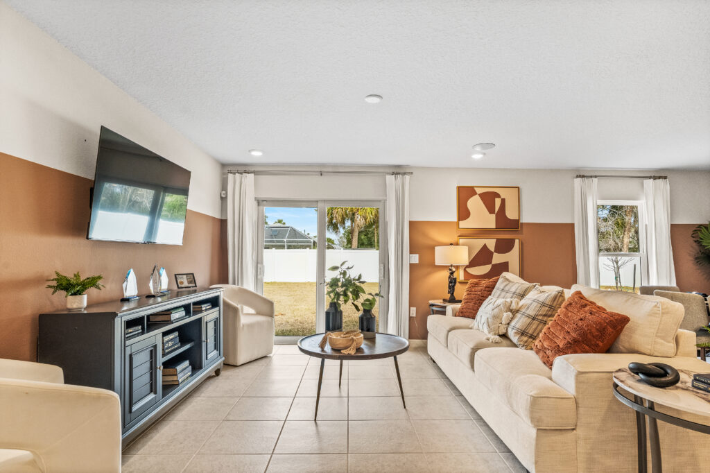 The Living Area in the Majestic Floorplan from the Value Collection