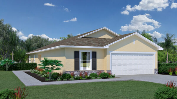 Princess floorplan with stone from our Value Collection