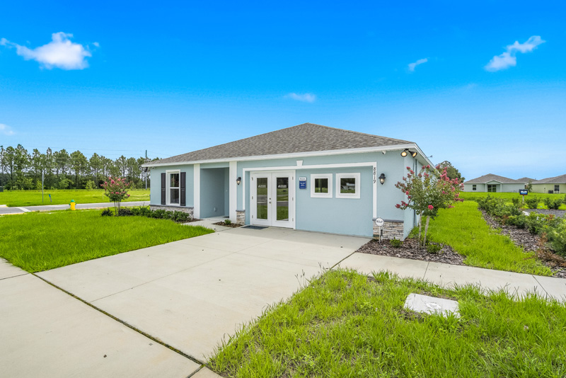 Tillman Oaks Wildwood, Florida Sales Center Exterior by Holiday Builders