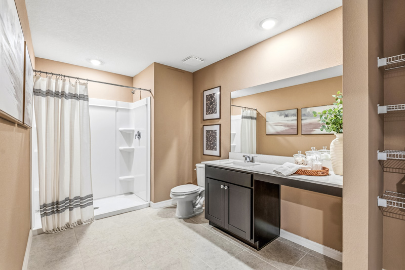 Tillman Oaks Wildwood, Florida Sales Center Bathroom by Holiday Builders