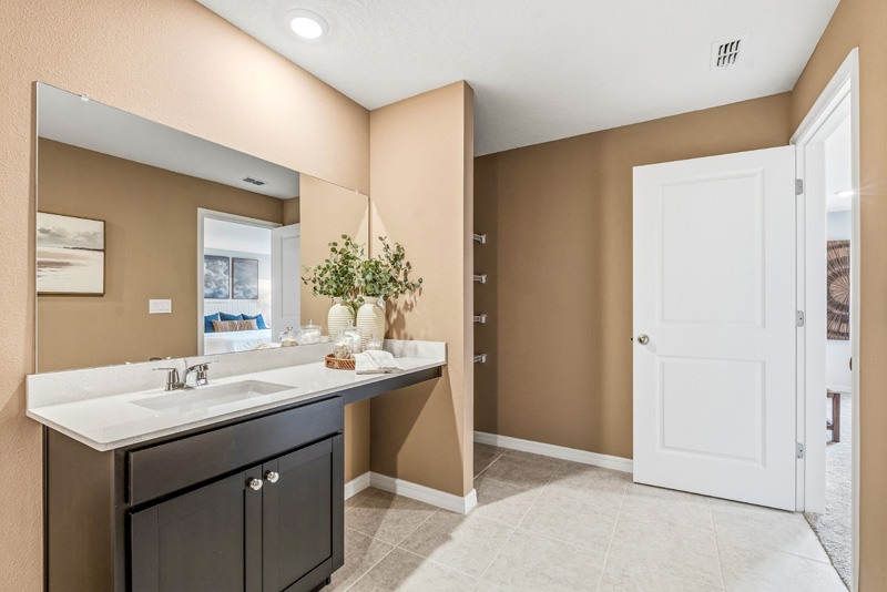 Tillman Oaks Wildwood, Florida Sales Center Bathroom by Holiday Builders