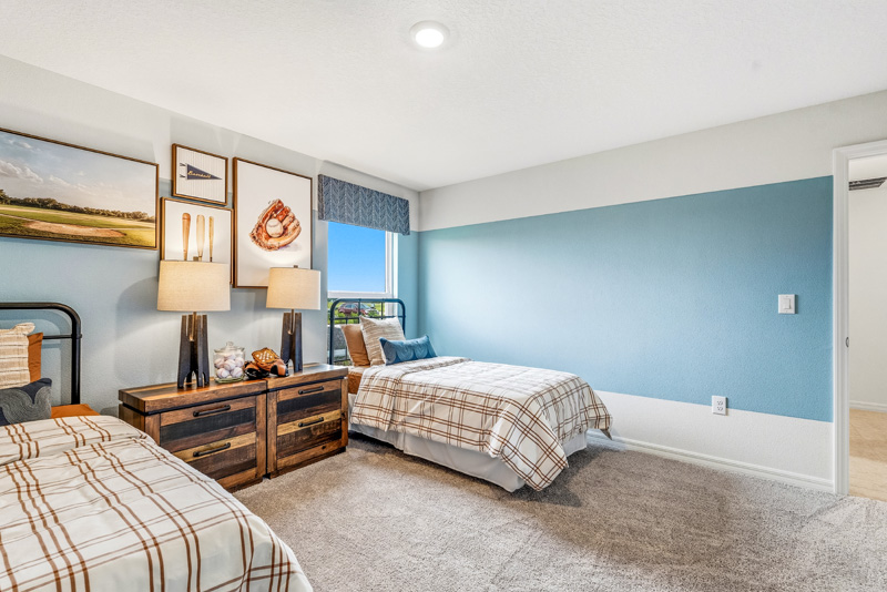 Tillman Oaks Wildwood, Florida Sales Center Guest Room 2 by Holiday Builders
