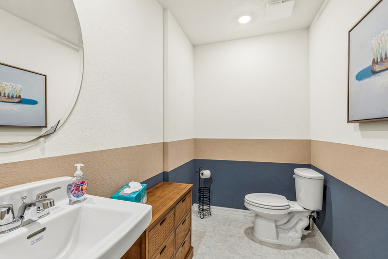Tillman Oaks Wildwood, Florida Sales Center Bathroom by Holiday Builders