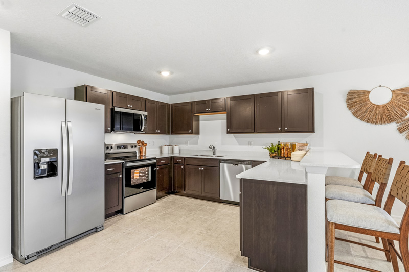 Tillman Oaks Wildwood, Florida Sales Center Kitchen by Holiday Builders