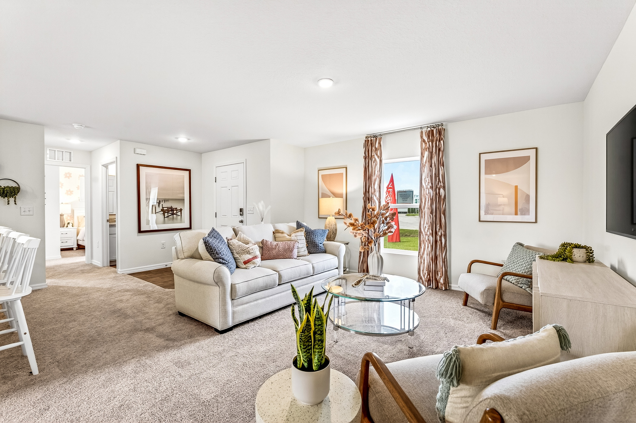 Living Room in new construction home