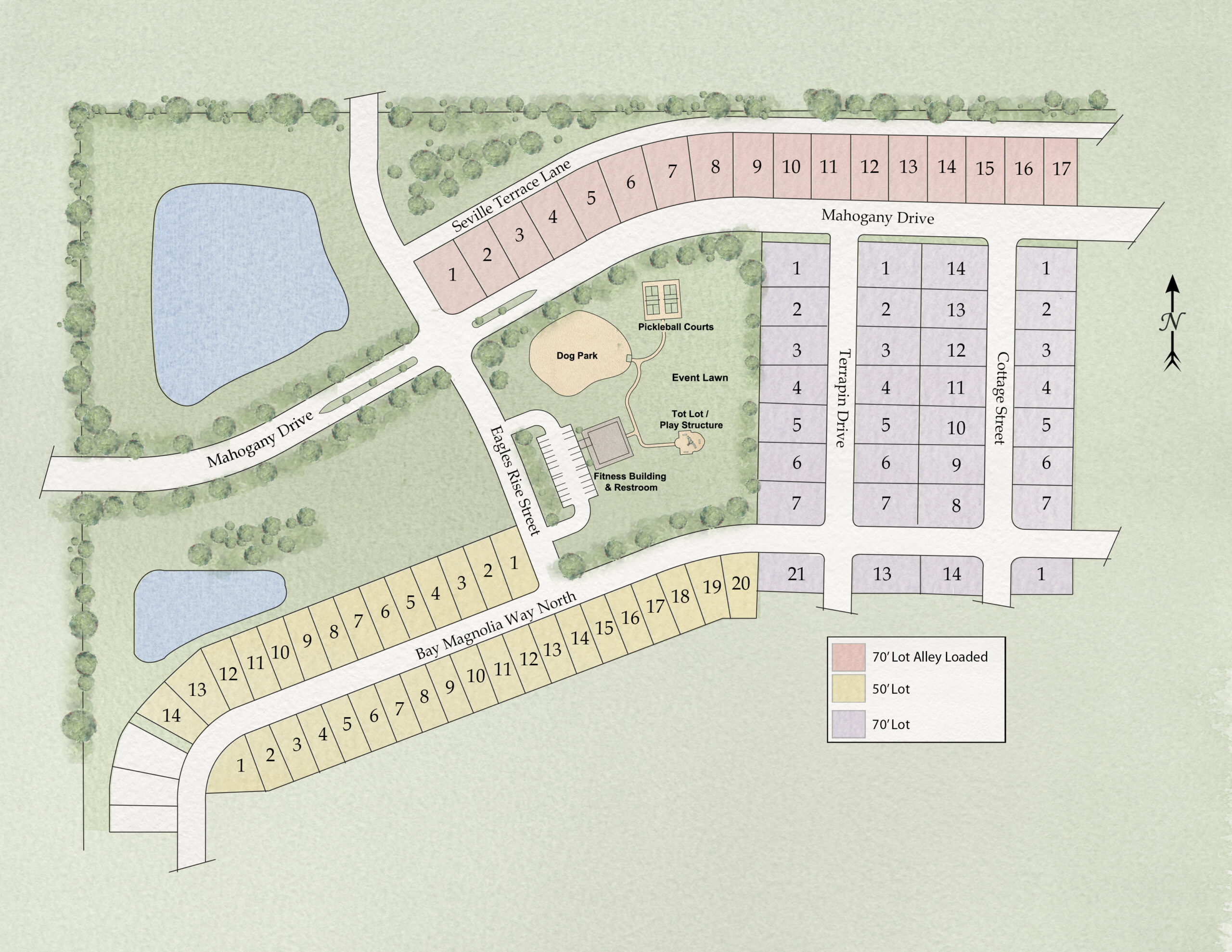Site Map of Mahogany at Jubilee