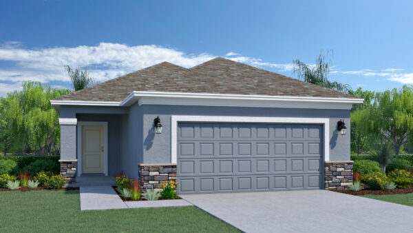 Hudson A floorplan with stone