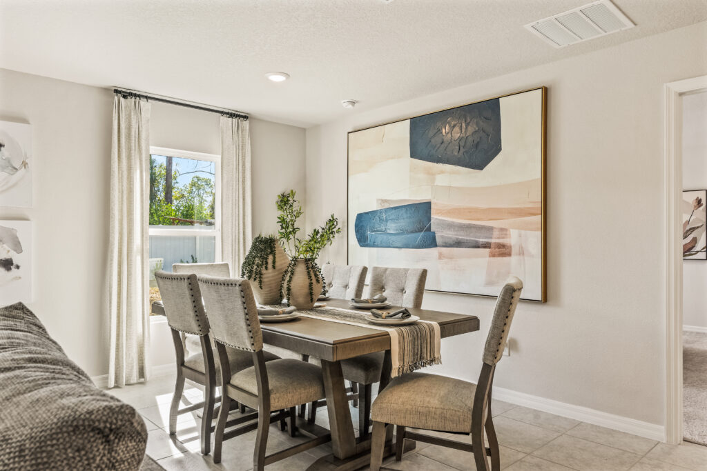 The Dining Area in the Majestic floorplan from the Value Collection