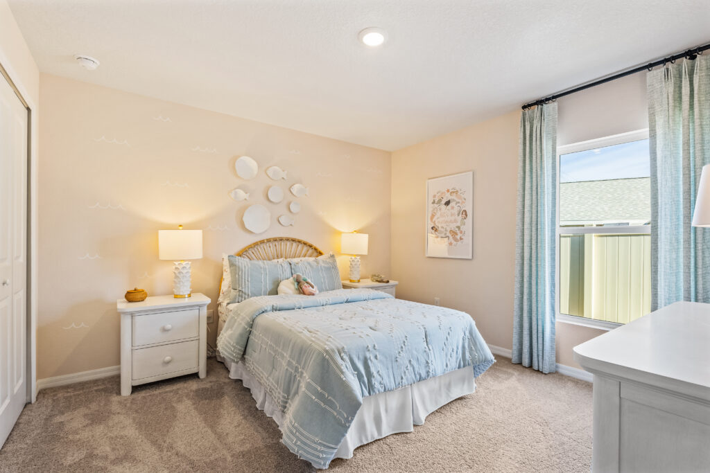 The Guest Bedroom in the Majestic floorplan from the Value Collection