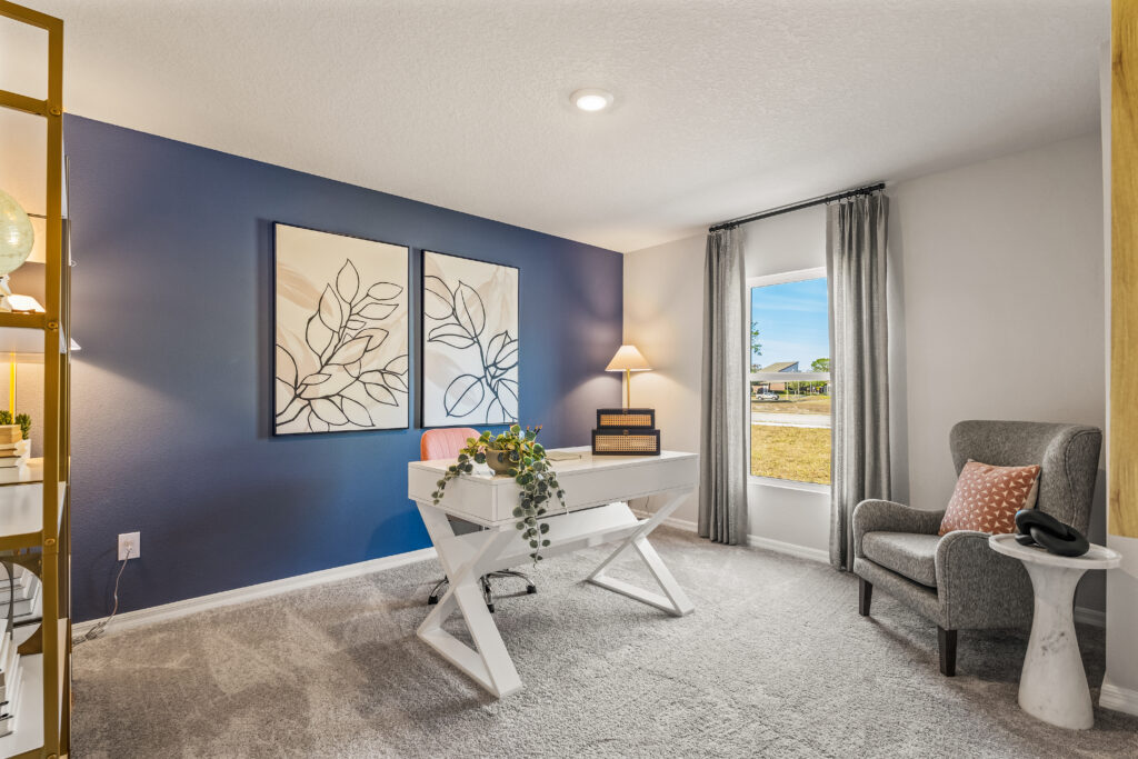 The Office Space in the Majestic floorplan from the Value Collection