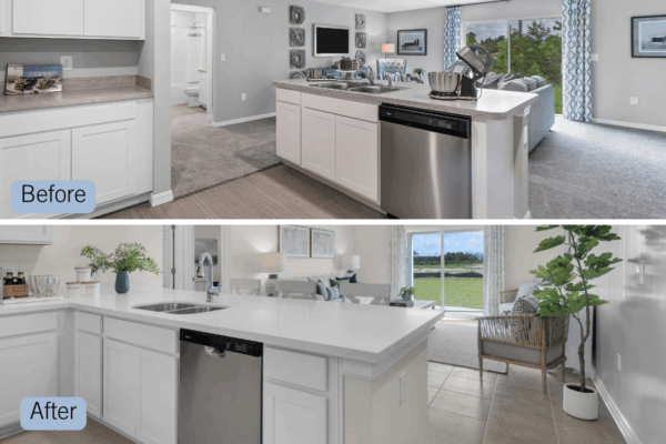 Two Kitchens from the Value Collection - Before and After