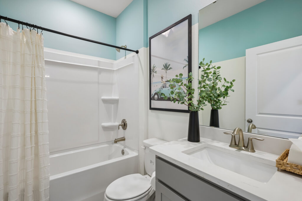 The Guest Bath in the Santa Rosa Floorplan from the Cornerstone Collection