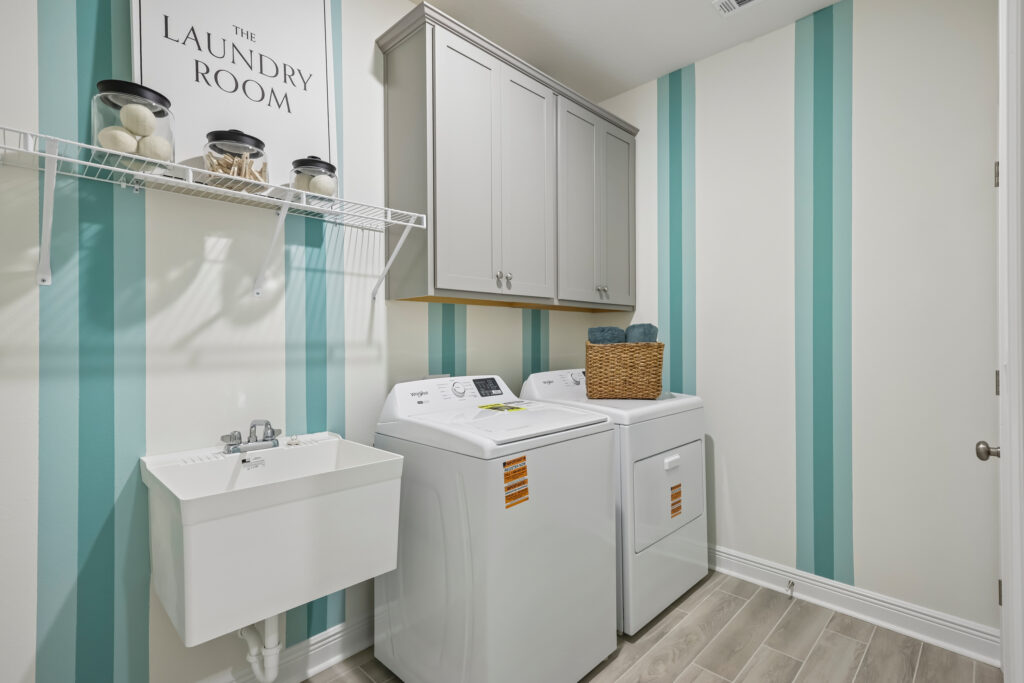 The Laundry Room in the Santa Rosa Floorplan from the Cornerstone Collection
