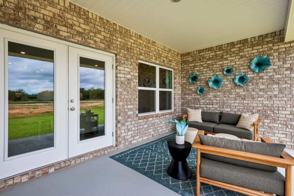 The Outdoor Living Area of the Santa Rosa Floorplan from the Cornerstone Collection