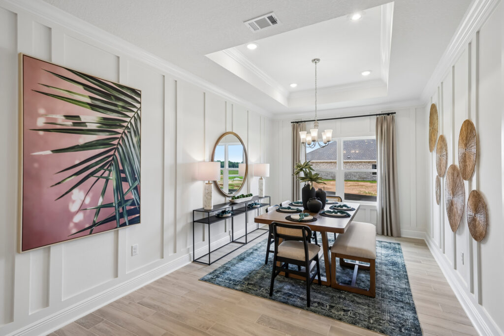 The Dining Room in the Santa Rosa Floorplan from the Cornerstone Collection