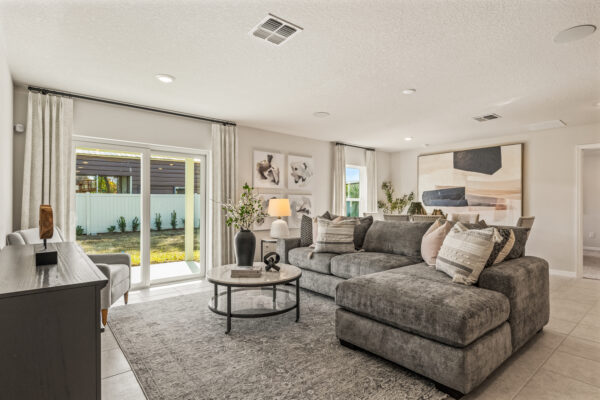 living room of new home