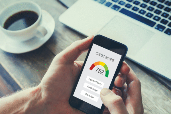 photo of a credit score calculator