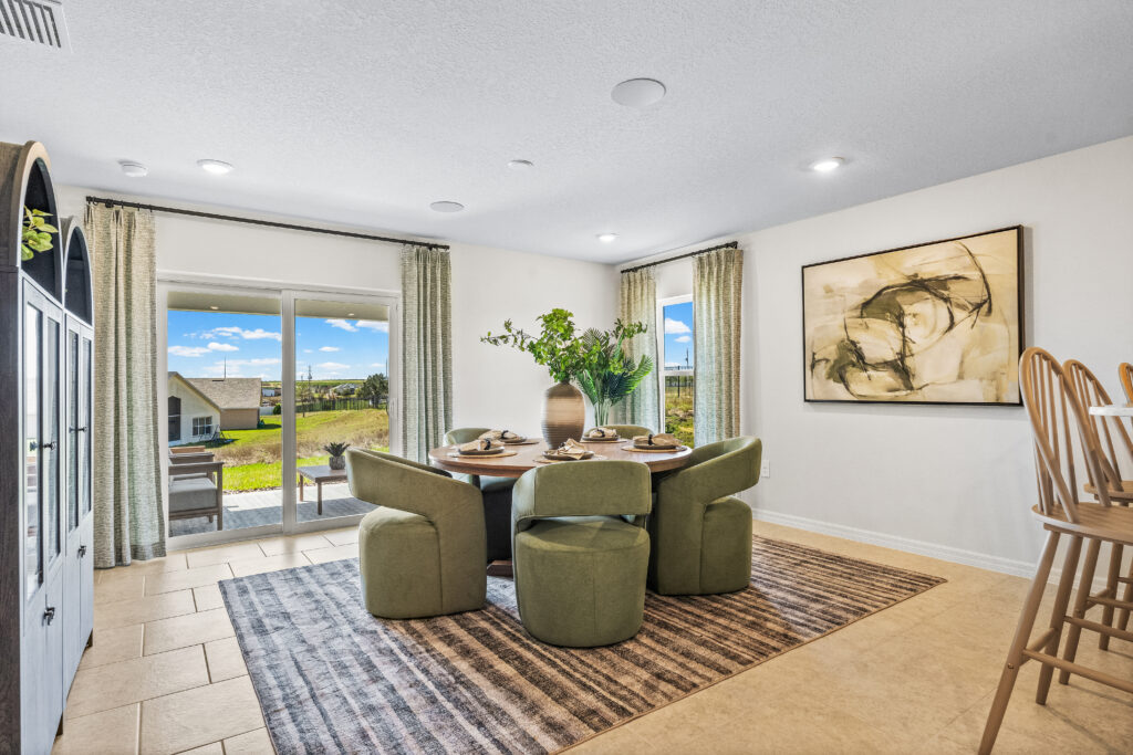 The Dining Area in the King Floorplan from the Value Collection