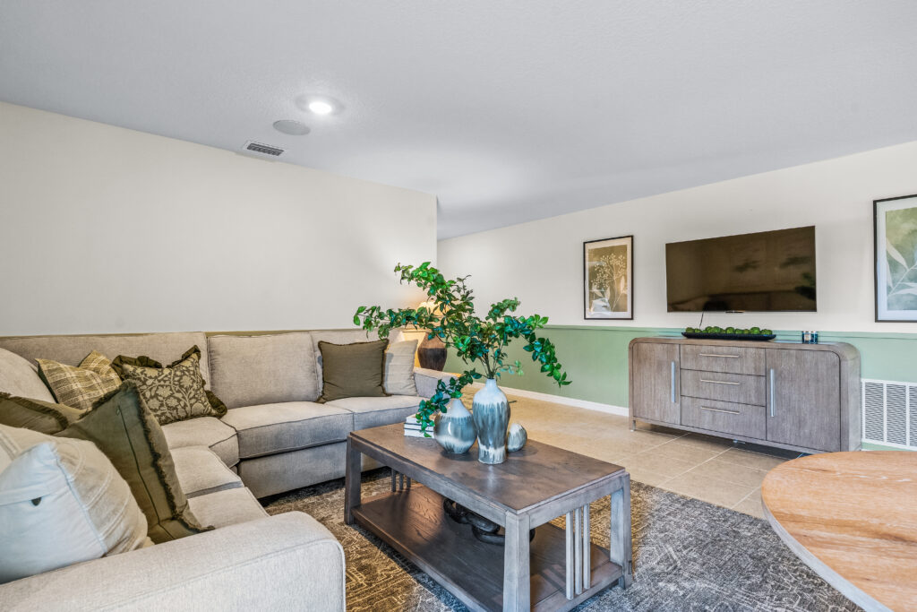 The Living Room in the King Floorplan from the Value Collection