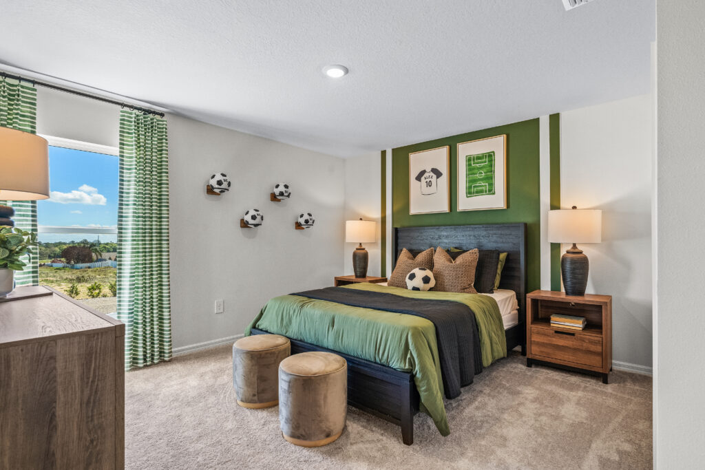 A Soccer-Themed Room in the King Floorplan from the Value Collection