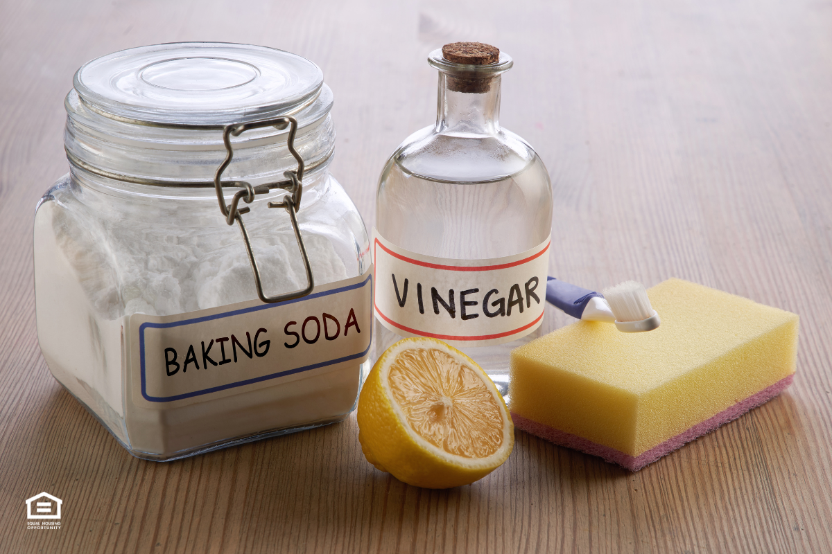 baking soda, vinegar and citrus