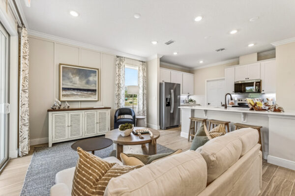 Open Layout Living Room by Holiday Builders