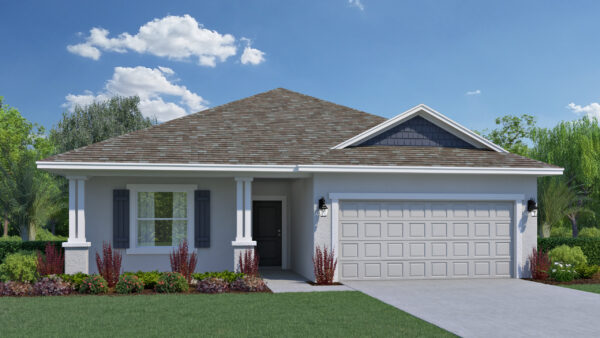 The exterior of our Heritage Elevation B from our Cornerstone Collection