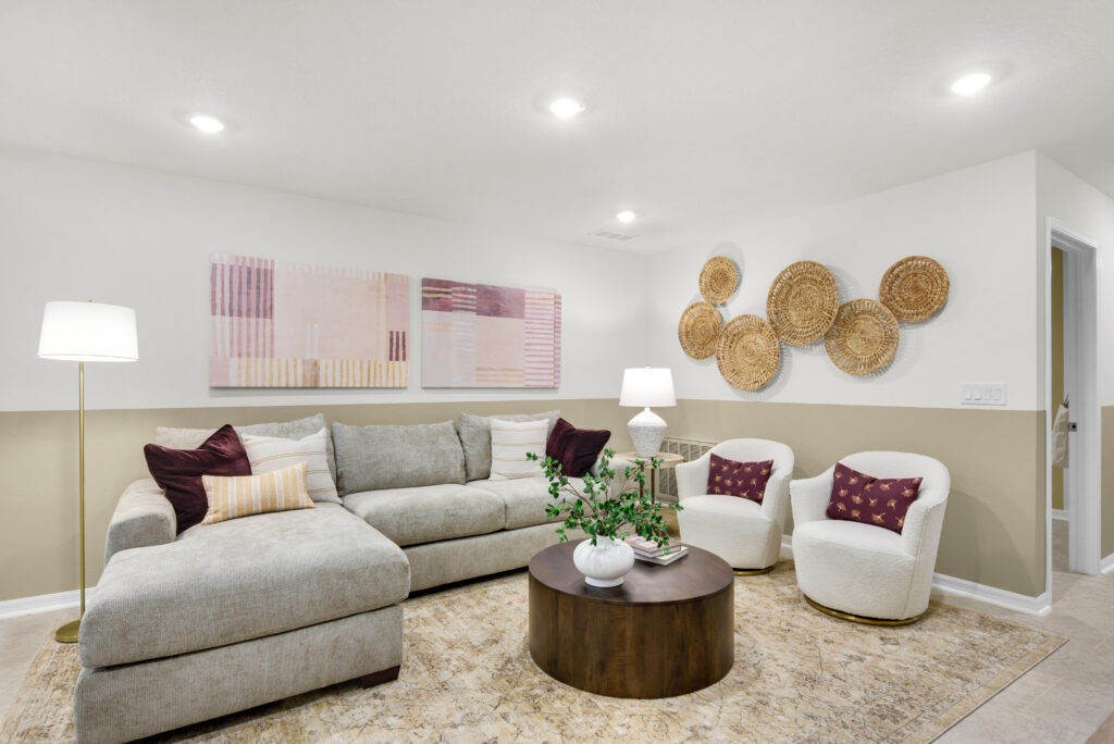 The Sitting Area in the Grayton floorplan from the Value Collection