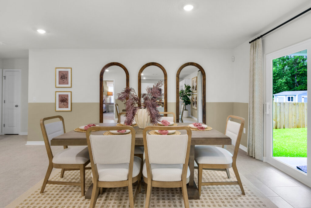 The Dining Area in the Grayton floorplan from the Value Collection