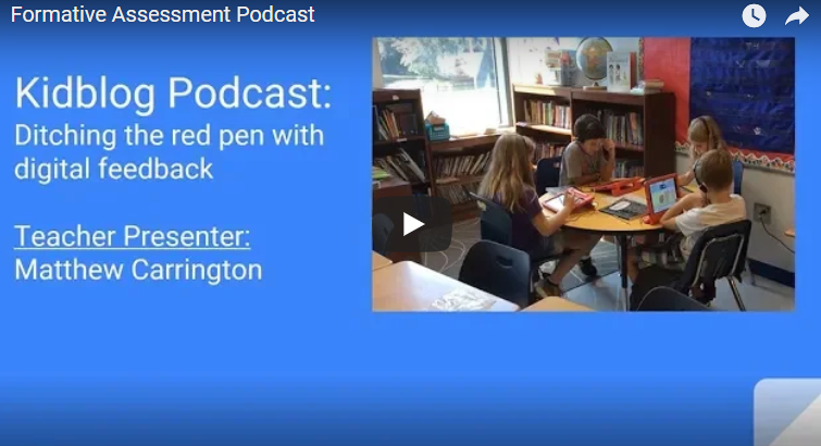 Kidblog Podcast: Ditching the red pen with digital feedback Kidblog Podcast: Ditching the red pen with digital feedback