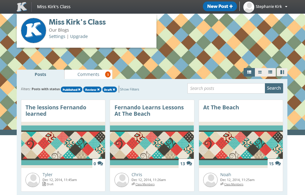 My Favorite New Kidblog Features My Favorite New Kidblog Features