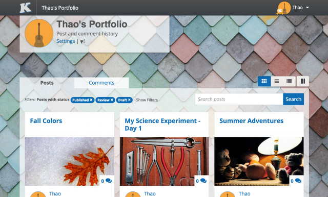 Kidblog Portfolio