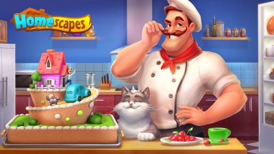 Homescapes Chef Cake Cat