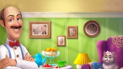 Homescapes Man Cat Cherry Portraits