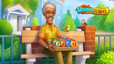 Homescapes Old Man Tokens Bench