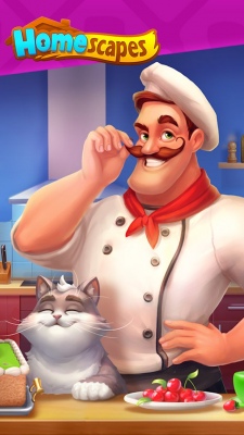 Homescapes Chef Cat Cherry