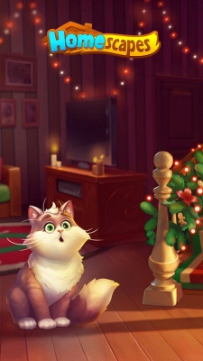 Homescapes Christmas Cat Garland