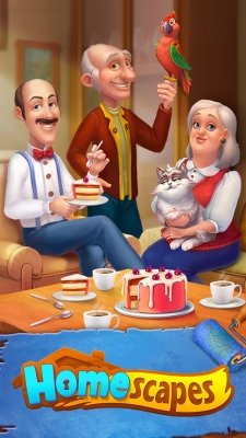 Homescapes Father Mother Pets Cake