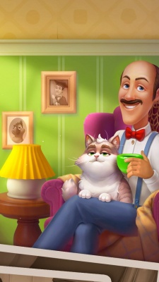 Homescapes Man Cat Cup