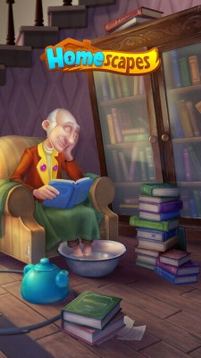 Homescapes Old Man Sleeping Books