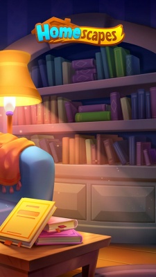 Homescapes Lamp Books Shelves