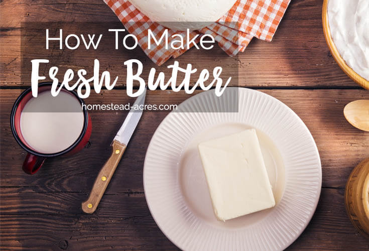 Homemade Butter How To Make Butter Homestead Acres