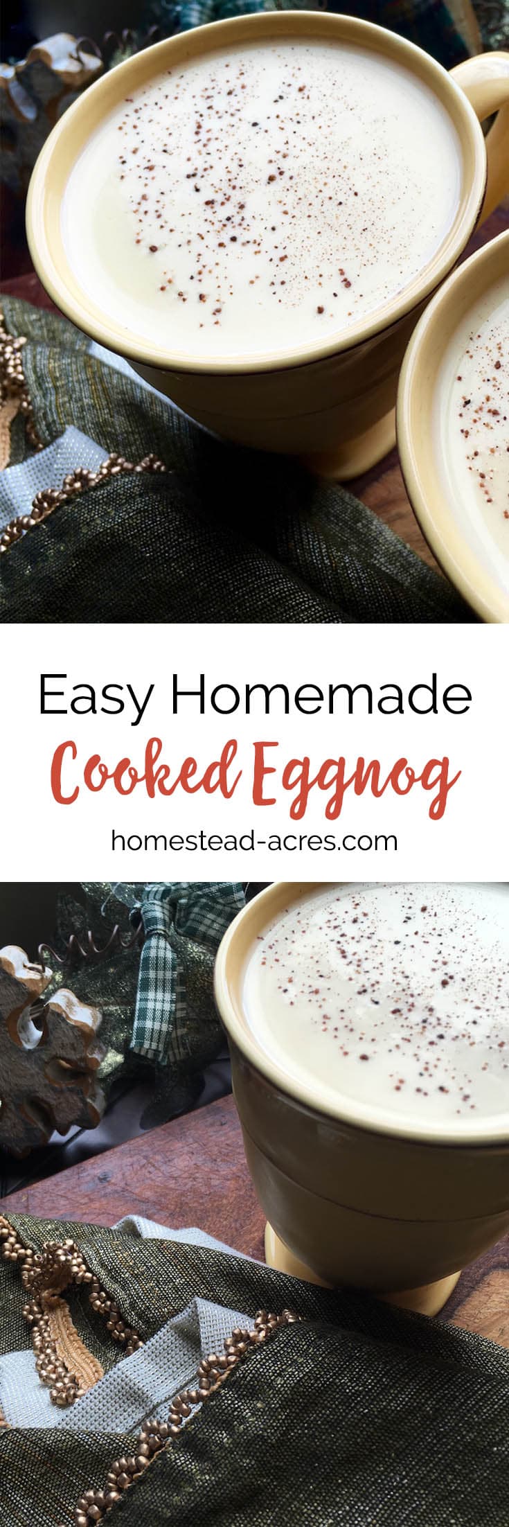 Creamy Cooked NonAlcoholic Eggnog Recipe Homestead Acres