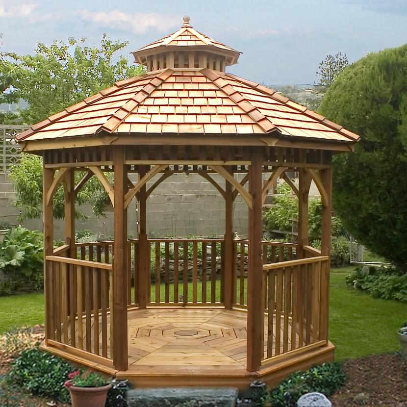 110 Gazebo Designs & Ideas Wood, Vinyl, Octagon, Rectangle and More